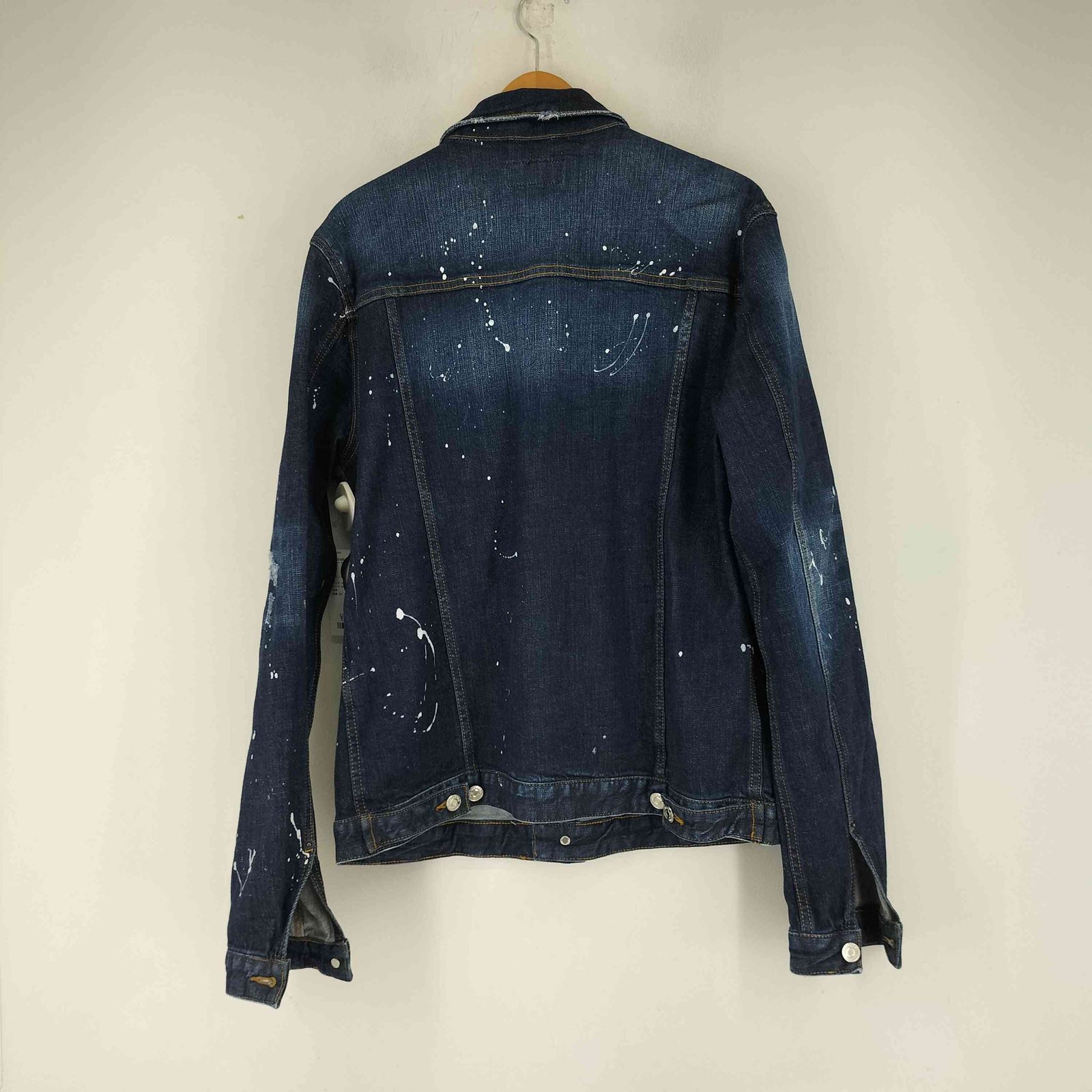 ディースクエアード デニムジャケット ペンキ加工 ディースクエアード DSQUARED2 ペイント加工 デニムジャケット メンズ