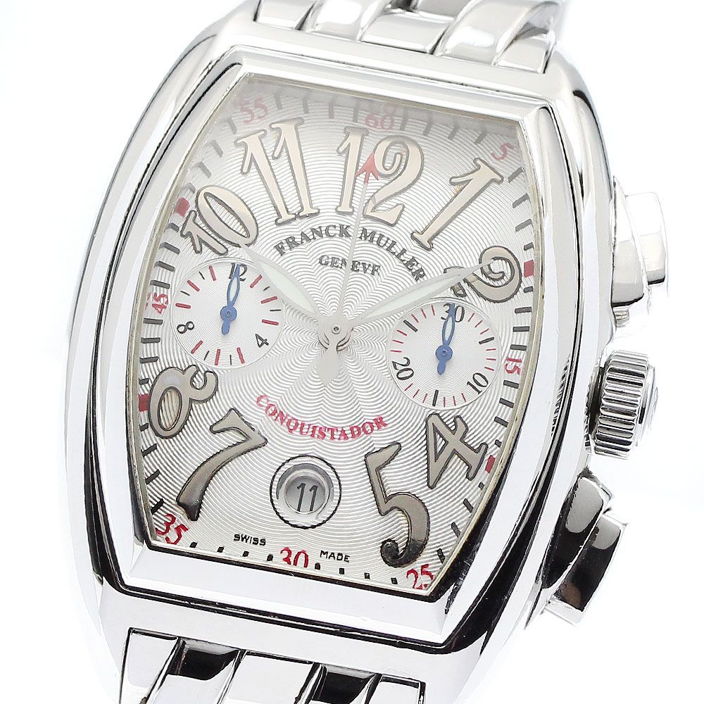 フランクミュラー FRANCK MULLER 8001CC コンキスタドール クロノグラフ 自動巻き メンズ_906902