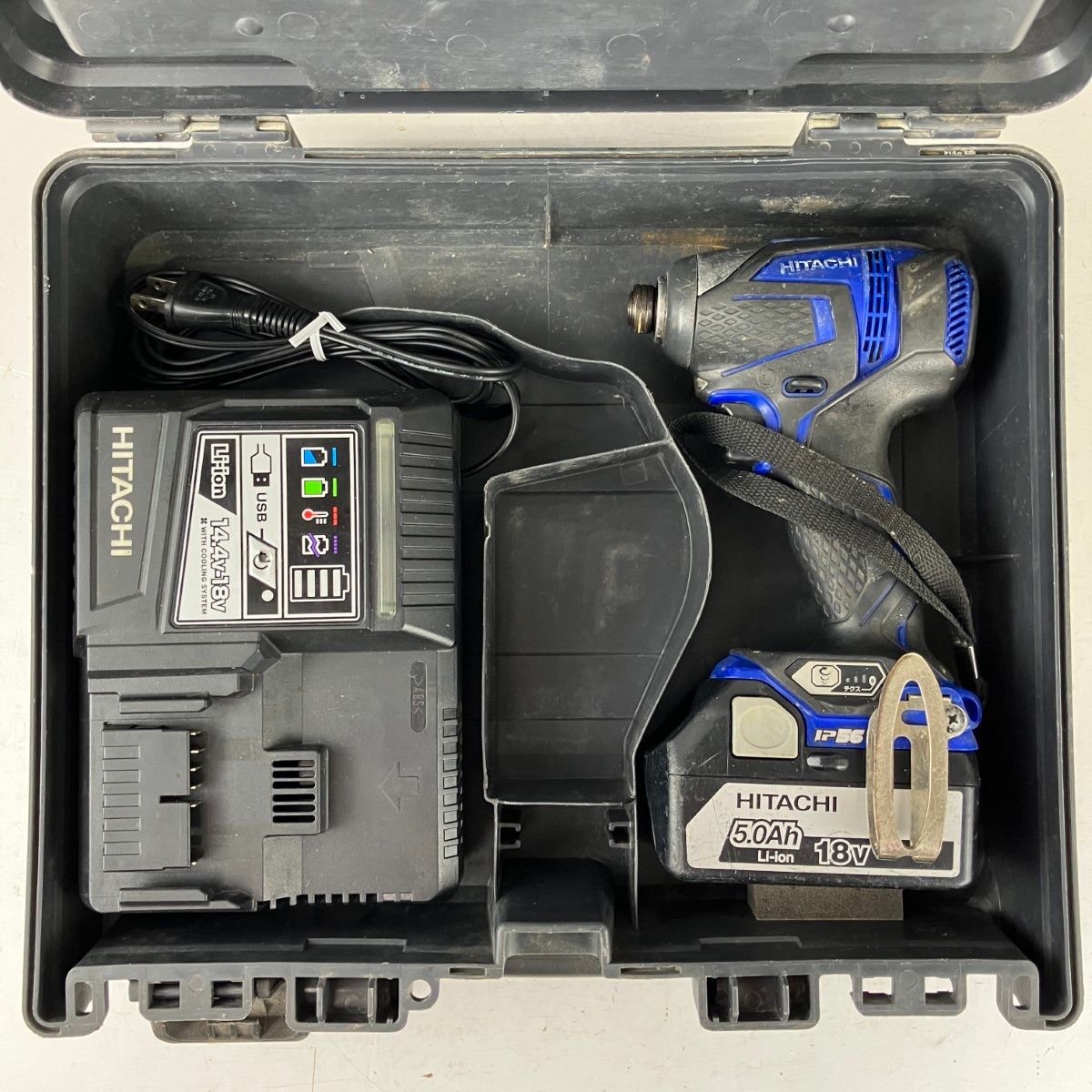 HITACHI WH 18DDL インパクトドライバー バッテリー4個ЗЗHITACHI 日立 