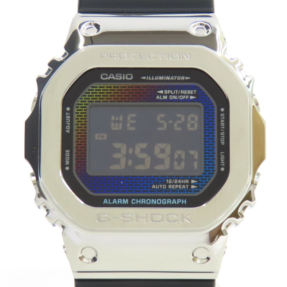 CASIO カシオ G-SHOCK GM-5600RW-1JF レインボー ブリック ウォール メタルカバード クオーツ 腕時計