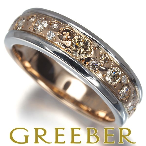 カシケイ リング ダイヤ ダイヤモンド 0.50ct メランジェ 12号 K18PG