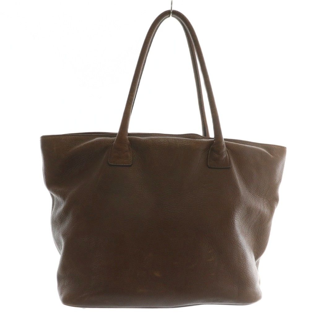 Max Maraトートバッグ マックスマーラ MAX MARA トートバッグ ハンド レザー ロゴ 茶色