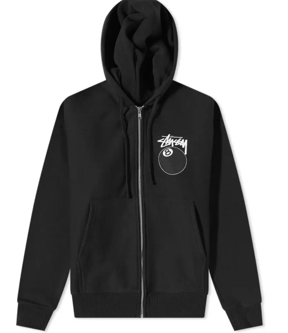 STUSSY パーカー 人気 冬 秋 暖かい 8ボール メンズ レディース ステューシー オシャレ stussy 長袖 オシャレ ジップパーカー -  メルカリ