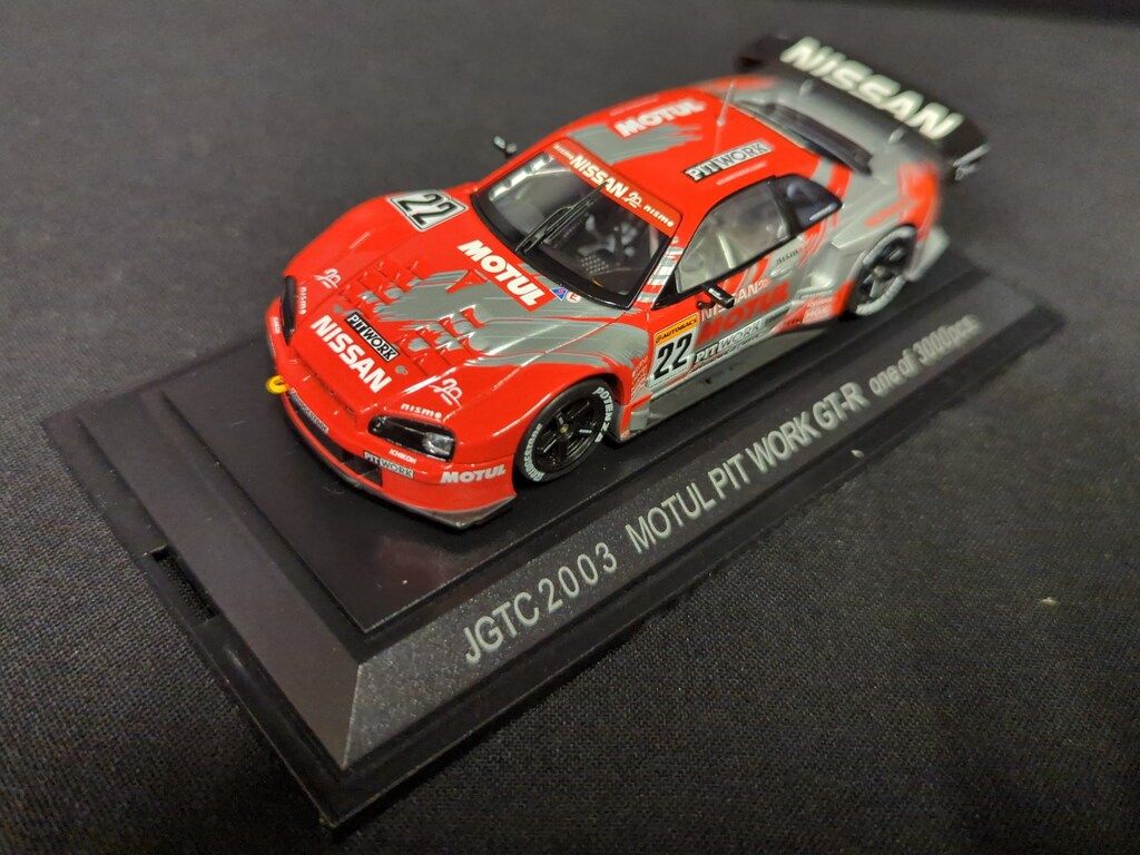 エブロ P-4 1/43 JGTC 2003 MOTUL PITWORK R34 GT-R No.22