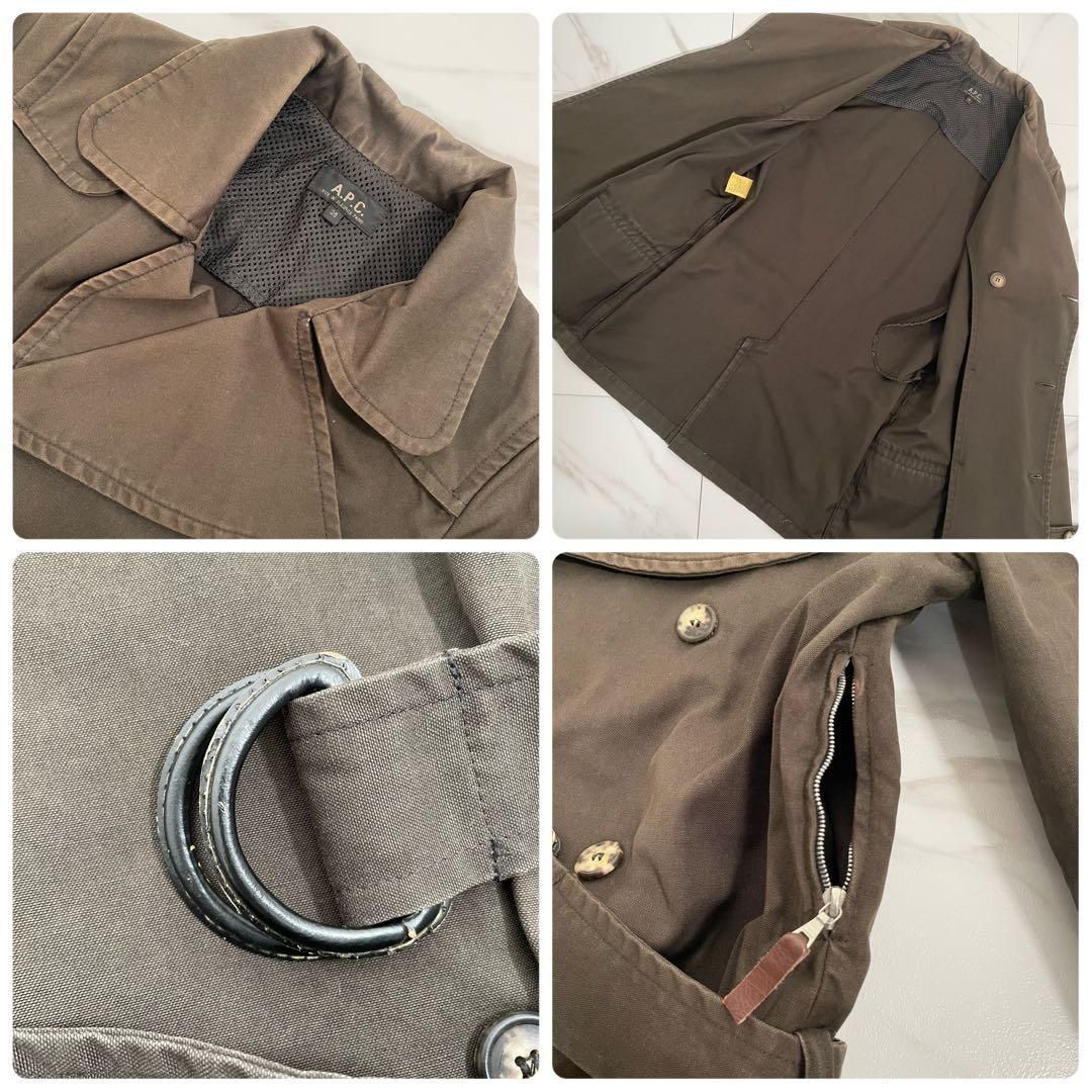 チュニジア製 90sヴィンテージ A.P.C. ダブルブレスト トレンチコート
