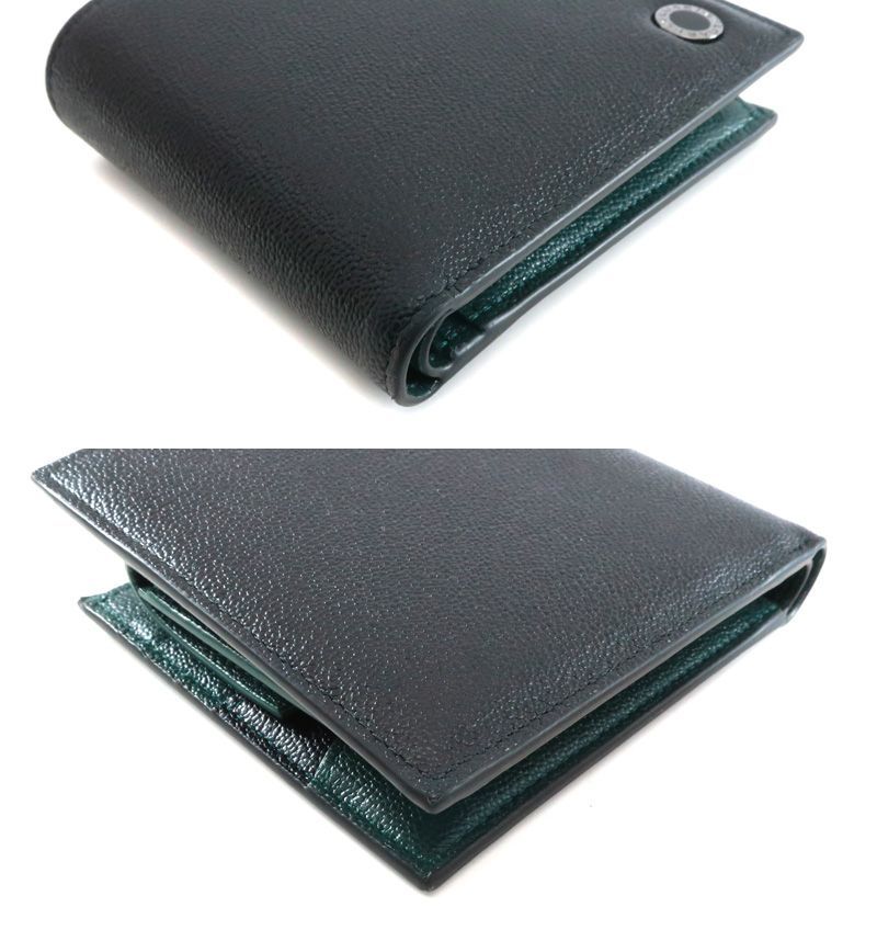 【送料込み】 ブルガリ 財布 新品 未使用 未使用 ブルガリ・ブルガリ マン 二つ折り財布 コンパクト財布