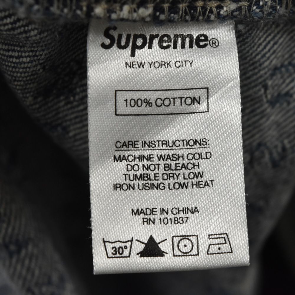 supreme Jacqurd Logos オーバーオール　Ｍ　極美品 SUPREME (シュプリーム) 20SS Jacquard Logos Denim Overalls