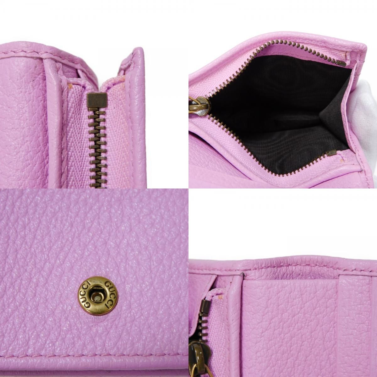 GUCCI グッチ GGマーモント クリスタル コンパクト ウォレット ライン