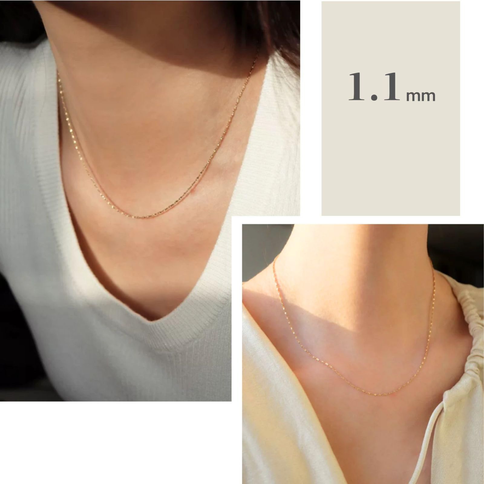 売切注意 お急ぎ下さい 人気 レディース サージカルステンレス チェーンネックレス 金属アレルギー対応 細身 ネックレス シンプル Moonstan つけっぱなし