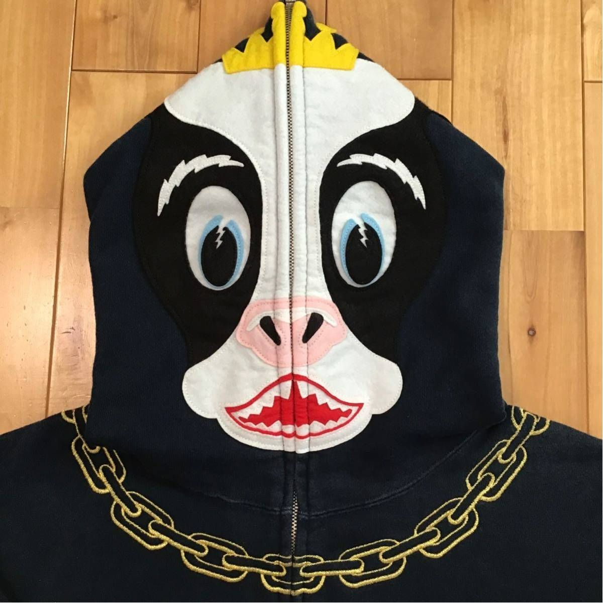 ホルスタイン パーカー Mサイズ navy Holstein full zip hoodie a