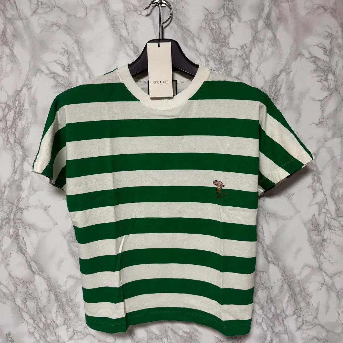 S GUCCI グッチ ストライプ Tシャツ
