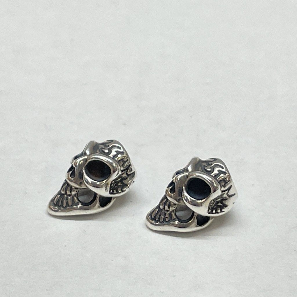 01 w-5390 ビルウォールレザー BILL WALL LEATHER タイニースカルビーズ セット ペンダントトップ 925 シルバー 保存袋 Gカードあり C 360 品