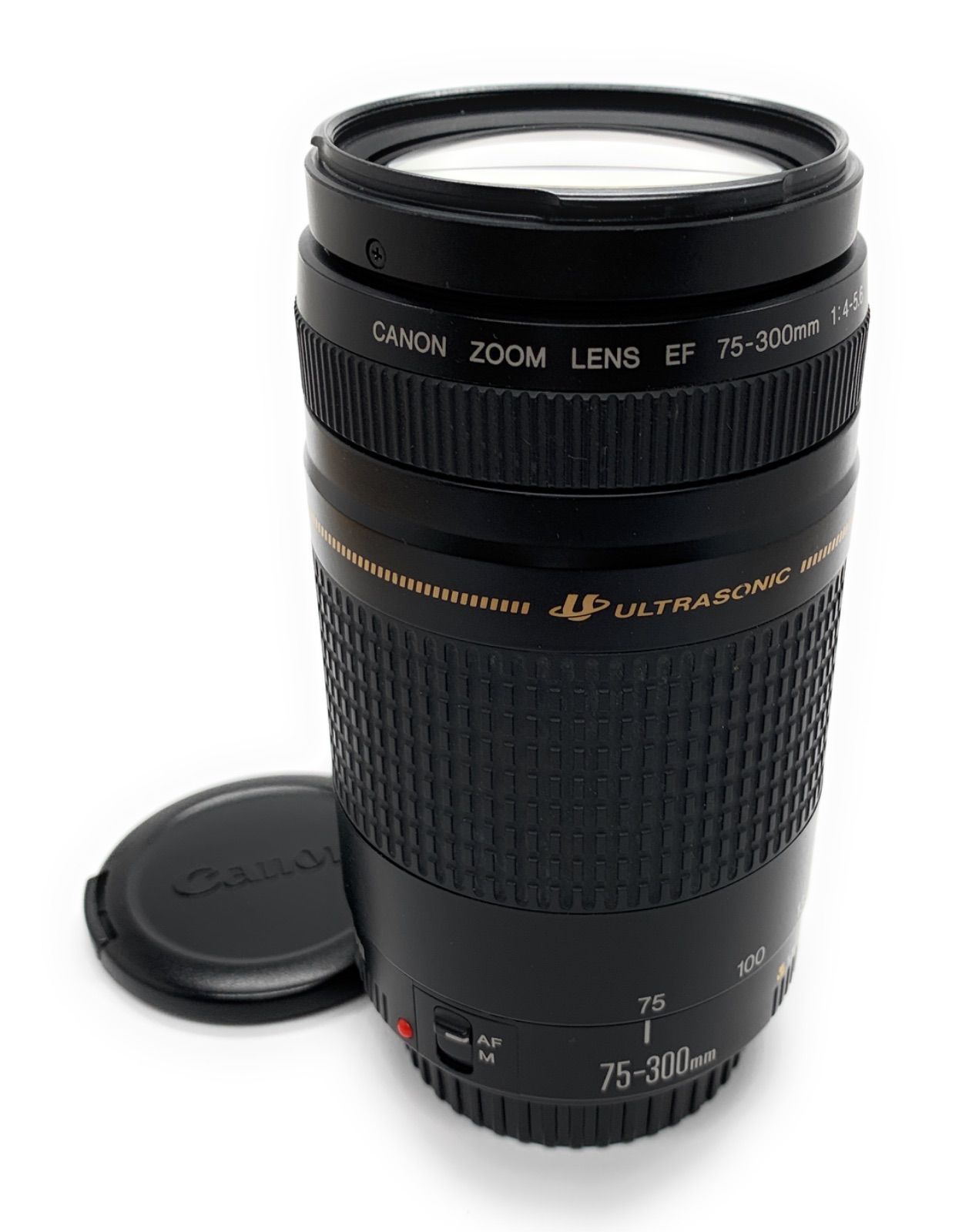 CANON EF 75-300 4-5.6 USM Ⅱ前後キャップ・フィルタ付き938 - レンズ 