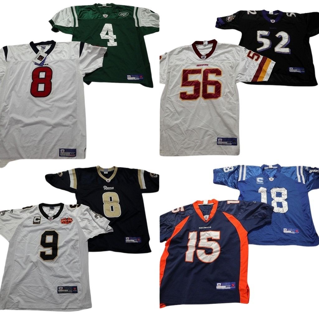 古着卸 NFL ゲームシャツ ユニフォーム 8枚セット メンズ 52 |50 ブロンコス プロチーム 古着 NA6145