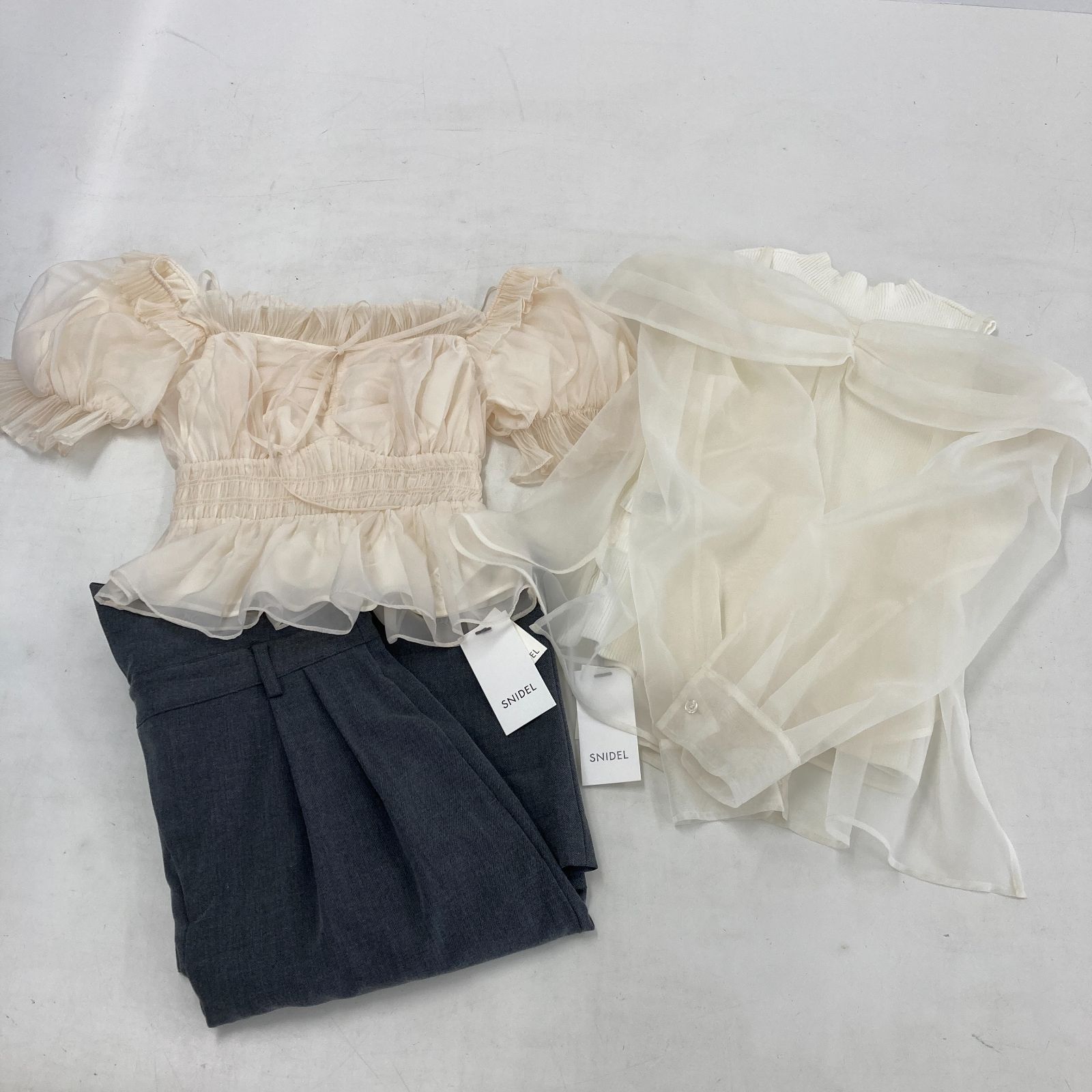 02m2311 SNIDEL スナイデル トップス パンツ 3点まとめ売り ギャザー 