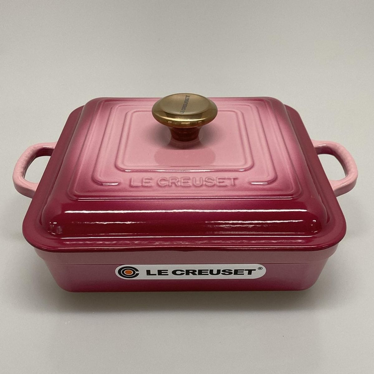 LE CREUSET ルクルーゼ 食器 シグニチャー ココット スクエア 24cm 21174 24 43 94445 ピンク 鍋