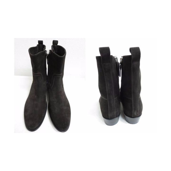 美品クリスチャンディオールDior ヌバック レザーブーツ 43 定価約16万円