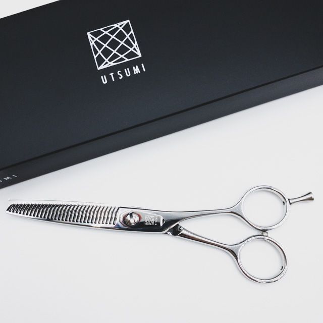 ♥ 内海ウツミUTSUMI SL13 メガネ シザー セニング 美容ハサミ すきばさみ 美容師 理容師 約13% 右利き 6インチ sc2591