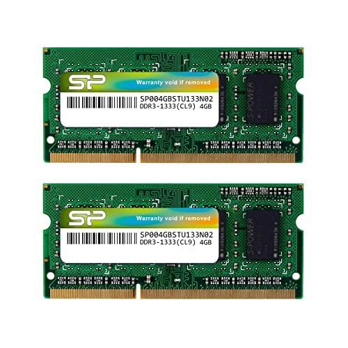 4GB×2_単品 シリコンパワー ノートPC用メモリ 204Pin SO-DIMM DDR3