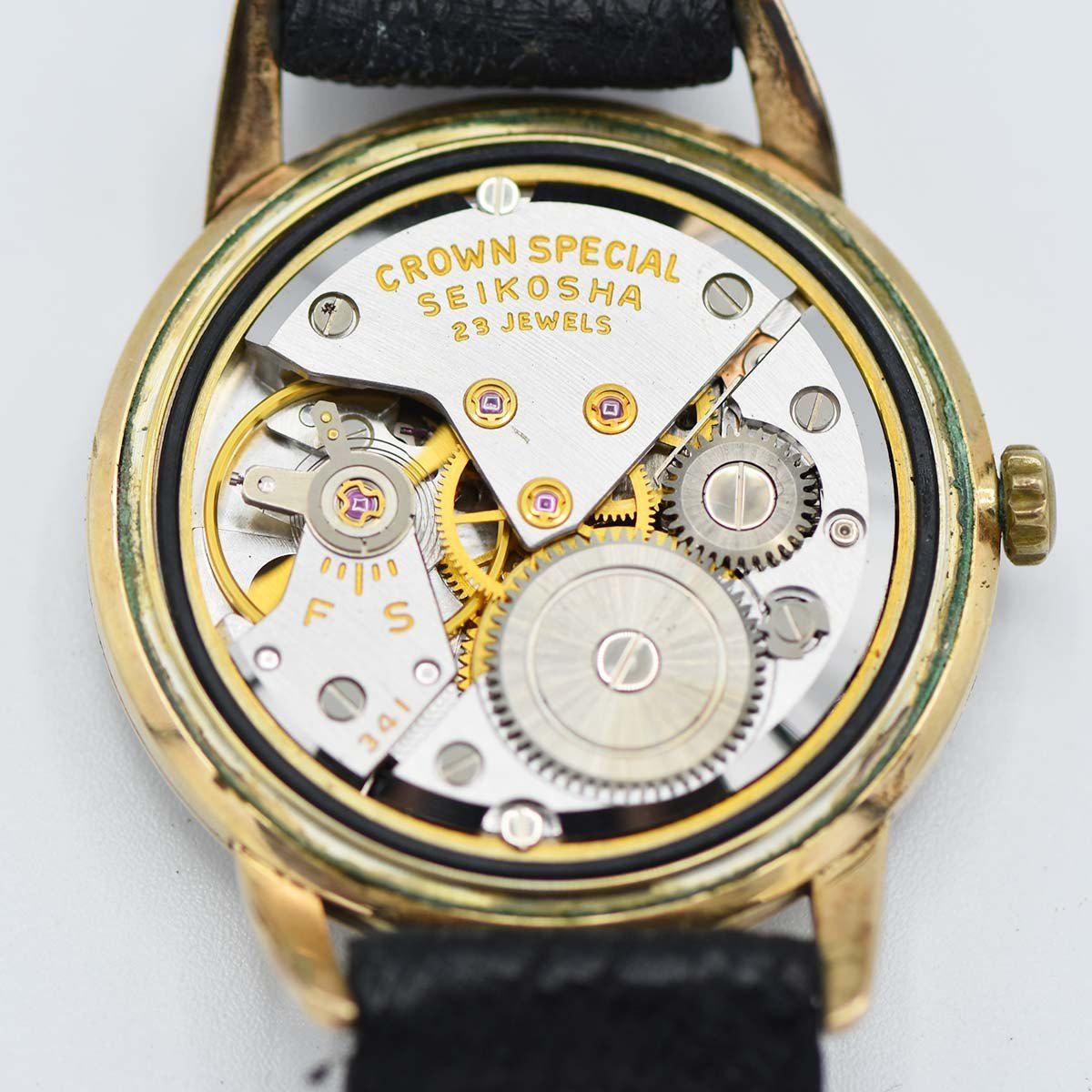 腕時計 稼働 セイコー SEIKO クラウンスペシャル 15021E 14K GOLD 