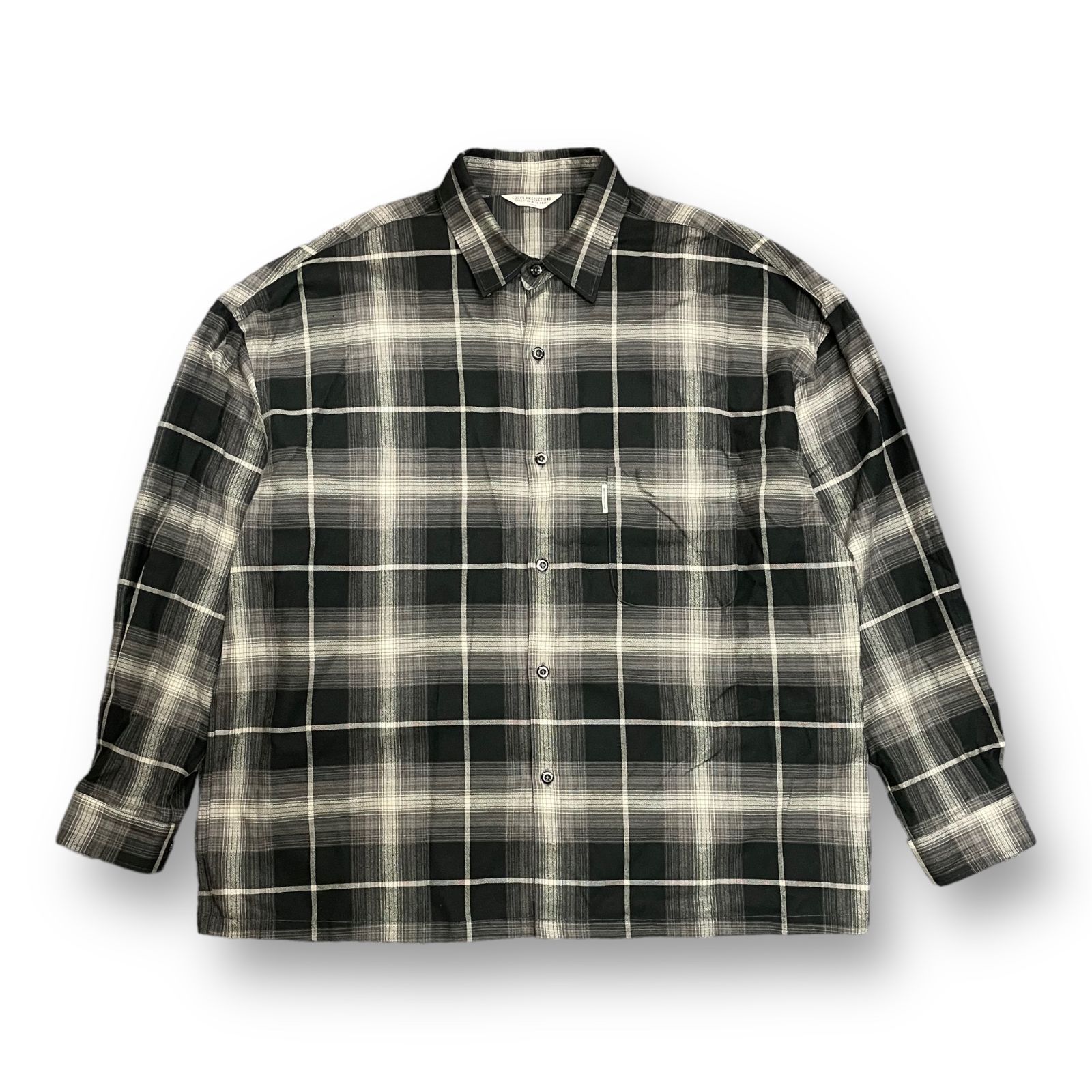 美品 COOTIE PRODUCTIONS 23SS R/C Ombre Check L/S Shirt オンブレ