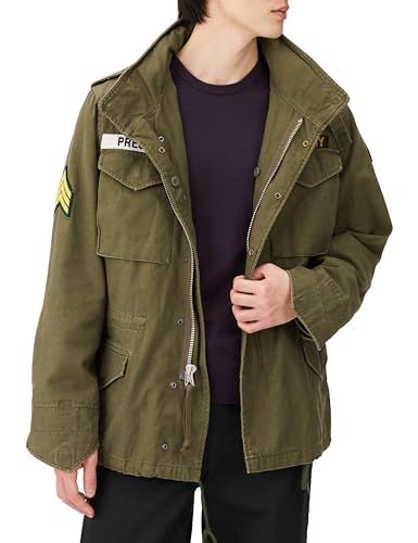Size S_Color オリーブ ヒューストン CUSTOM M-65 JACKET PRESLEY メンズ 51280 Olive