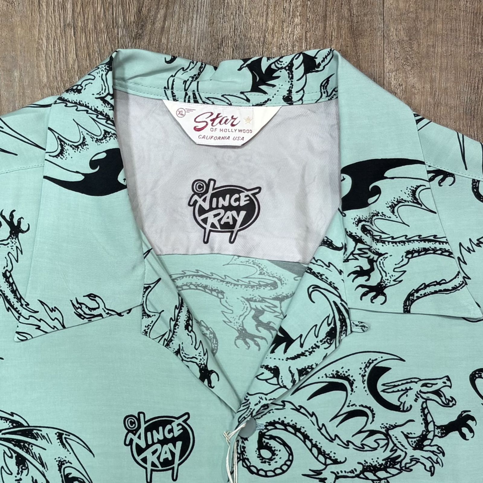 レーヨンオープンシャツ「RETURN OF THE DRAGON by VINCE RAY