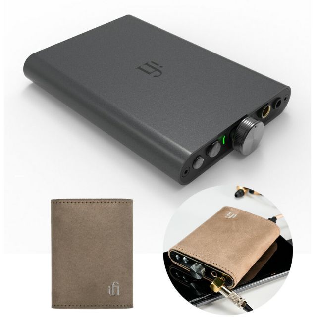 iFi-Audio ヘッドホンアンプ HIP-DAC3 ブラック ケース SK-HIP3 セット