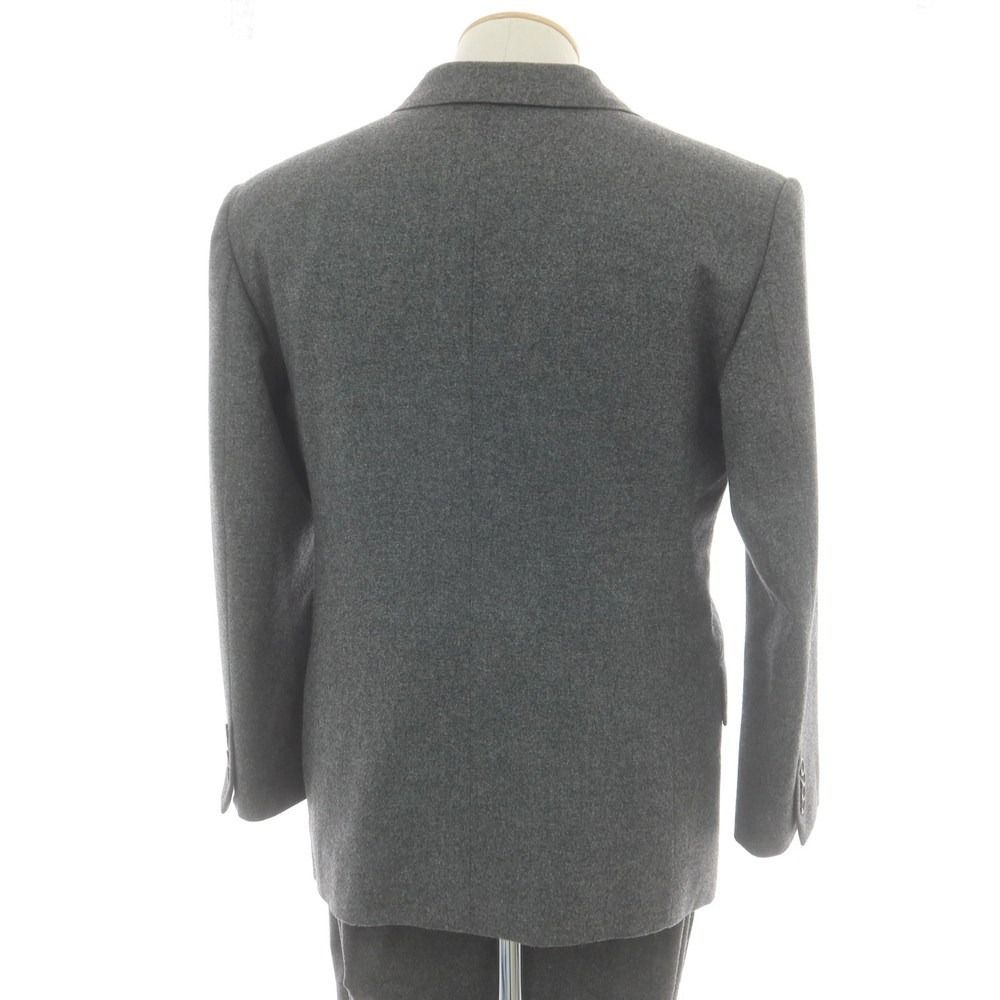 引取優先 ボストンテーラー BOSTON TAILOR ウール スリーピース ダブルスーツ メランジグレー サイズ表記なし S位 メンズ