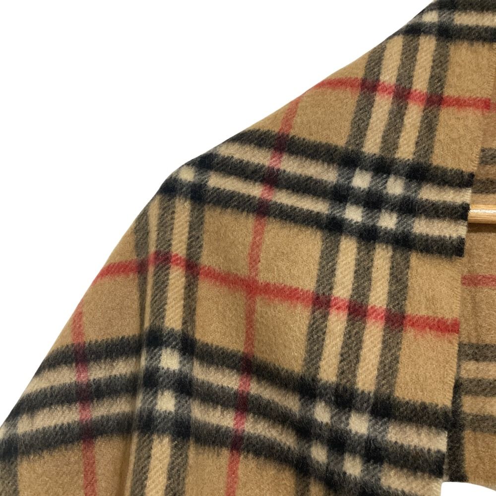 Burberrys バーバリーズ 英国製 カシミヤ100% ノバチェック柄 マフラー ベージュ メンズ レディース 古着