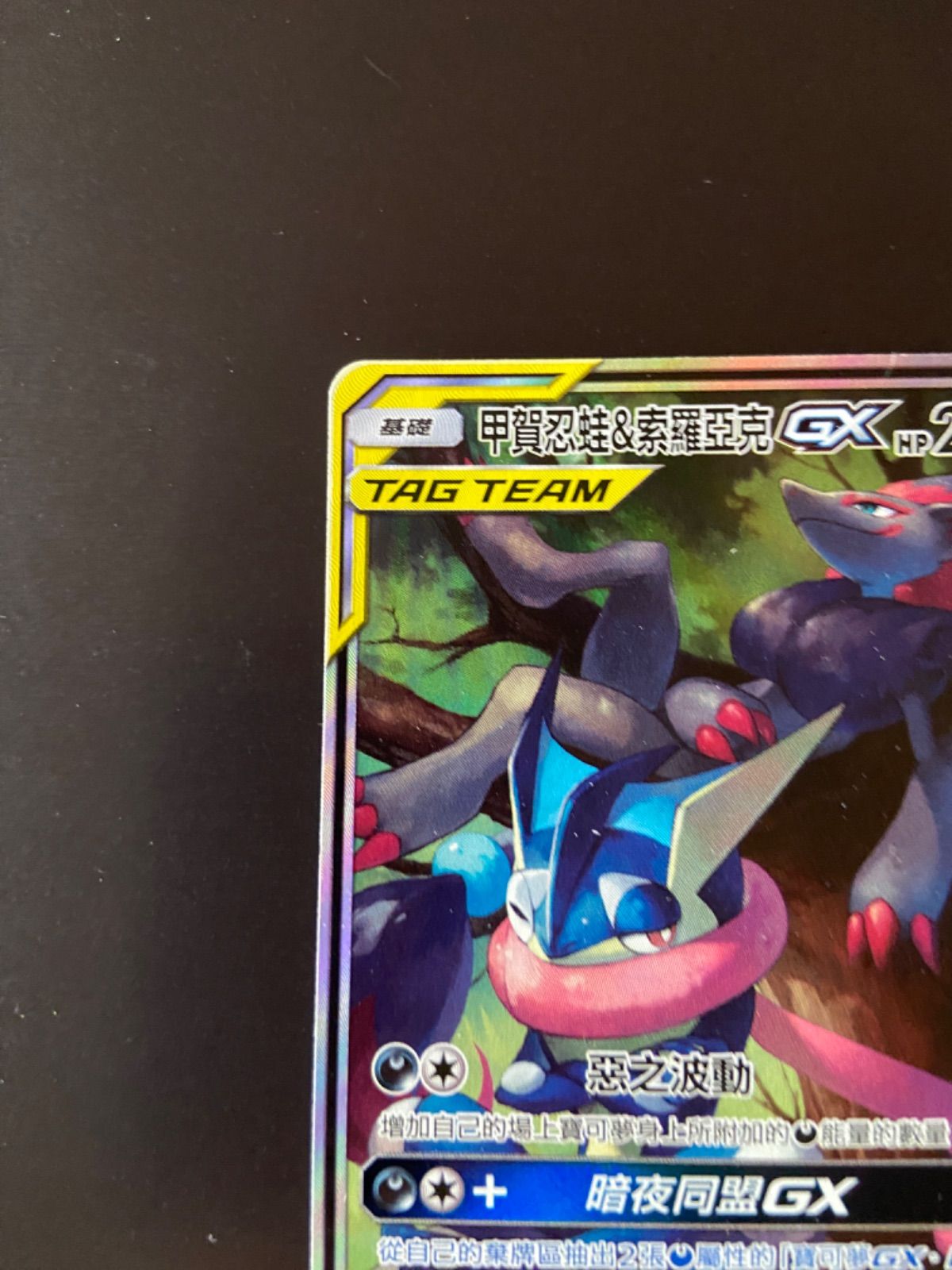 ポケモンカード 節約 AS5a 199/184 SR ゲッコウガ＆ゾロアークGX 台湾語版