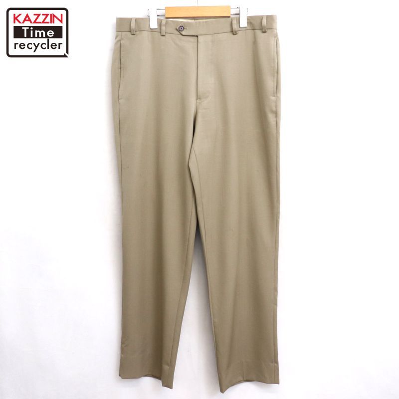 00s Brooks Brothers ノータック ウール スラックスパンツ メンズ L