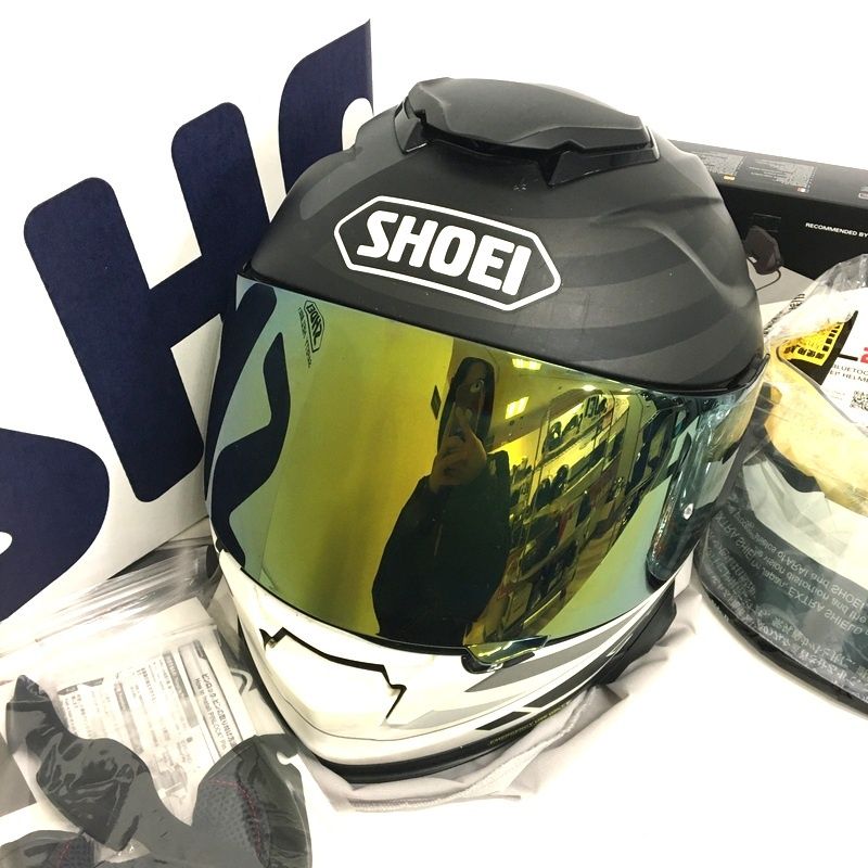 SHOEI ショウエイ GT-Air2 INSIGNIA フルフェイスヘルメット インカム付き 除菌消臭済 Lサイズ グレー ブラック オートバイ ツーリング ライディング バイカー バイク用品 TA3483