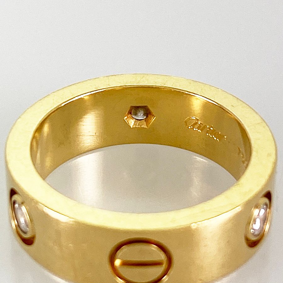 Ｋ９ ♡♡Cartier♡カルティエ♡置物♡非売品 カルティエ Cartier ラブ K18YG ダイヤモンド 8号(48) リング