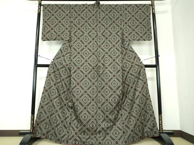 平和屋着物●本場大島紬　龍郷絣　花菱文　正絹　逸品　DAAS3883ps 平和屋着物○本場大島紬 龍郷絣 花菱文 正絹 逸品 DAAS3883ps - メルカリ