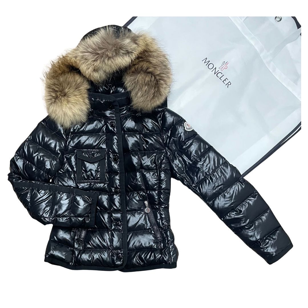 MONCLER モンクレール ジャケット M スタッズ付きブラック 正規品 美品 MONCLER/モンクレール /S（0） /ブラック /レディース /ARMOISE