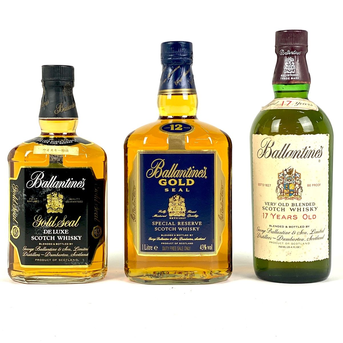 古酒 3本セット Ballantines バランタイン GOLD SEAL ゴールドシール 12年 エクストラ SCOTCH WHISKY スコッチ ウイスキー 未開栓 A17405sM 古酒 1円~スタート 3本セット Ballantine\u0027s バランタイン 17年 VERY