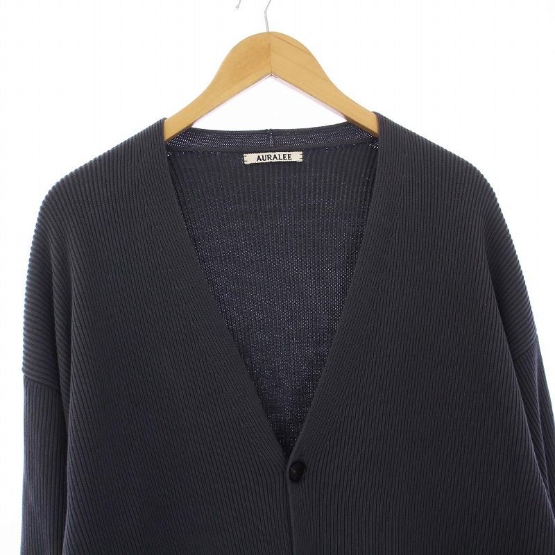 オーラリー AURALEE タグ付き 22SS Super Hard Twist Rib Knit Big