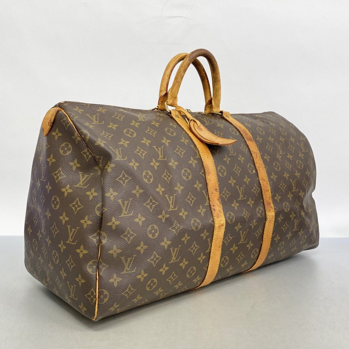 5mb2282-h ルイヴィトン ボストンバッグ モノグラム キーポル55 M41424 ブラウン メンズ レディース ユニセックス