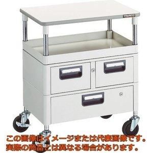 2営業日で発送 TRUSCO トラスコ中山 TRUSCO フェニックスワゴン 省音 600X400 H740 引出付 天板付 W色