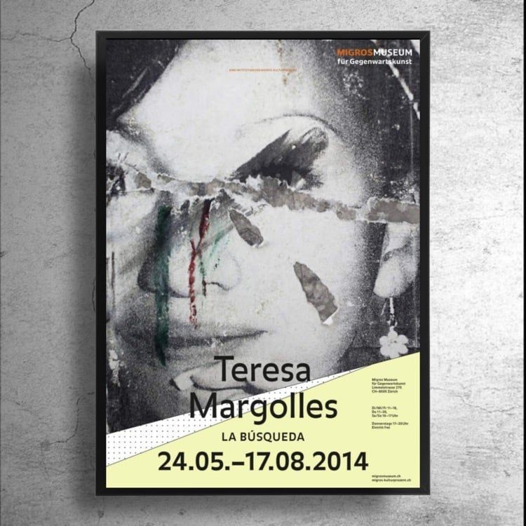 画家『テレサ・マルゴレス』スイス現代美術館制作ポスター