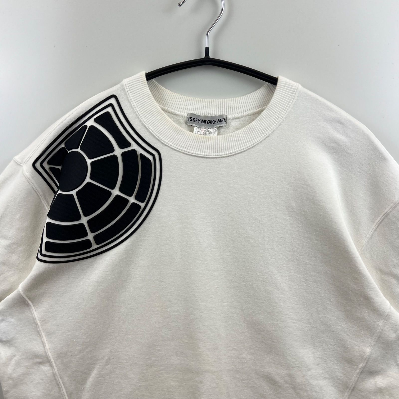 ISSEY MIYAKE MEN 90s 1997 archive RUBBER shooting logo sweat Tee L 