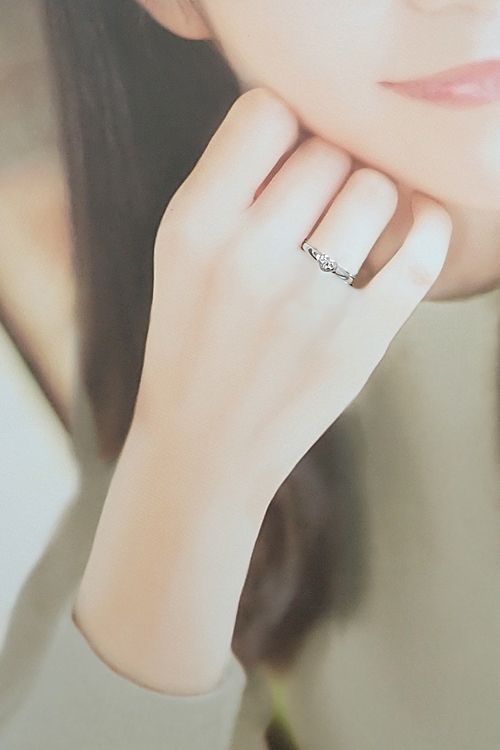 タサキ 田崎真珠 ダイヤモンド リング K18ホワイトゴールド TASAKI  