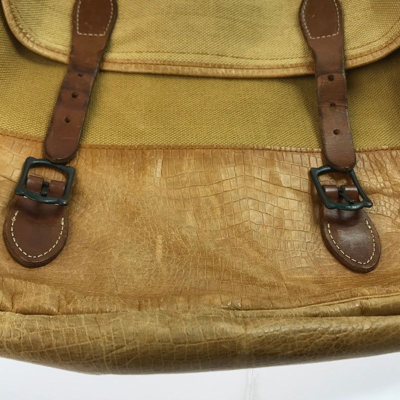 ジャンク品】WAREHOUSE ウエアハウス LEATHER CANVAS FIELD BAG