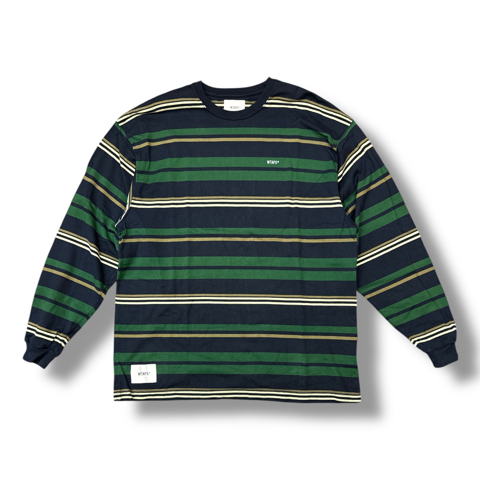 WTAPS 212ATDT-CSM36 長袖Tシャツ WTAPS 21AW JAM LS TEE ボーダーカットソー ロンT 長袖Tシャツ