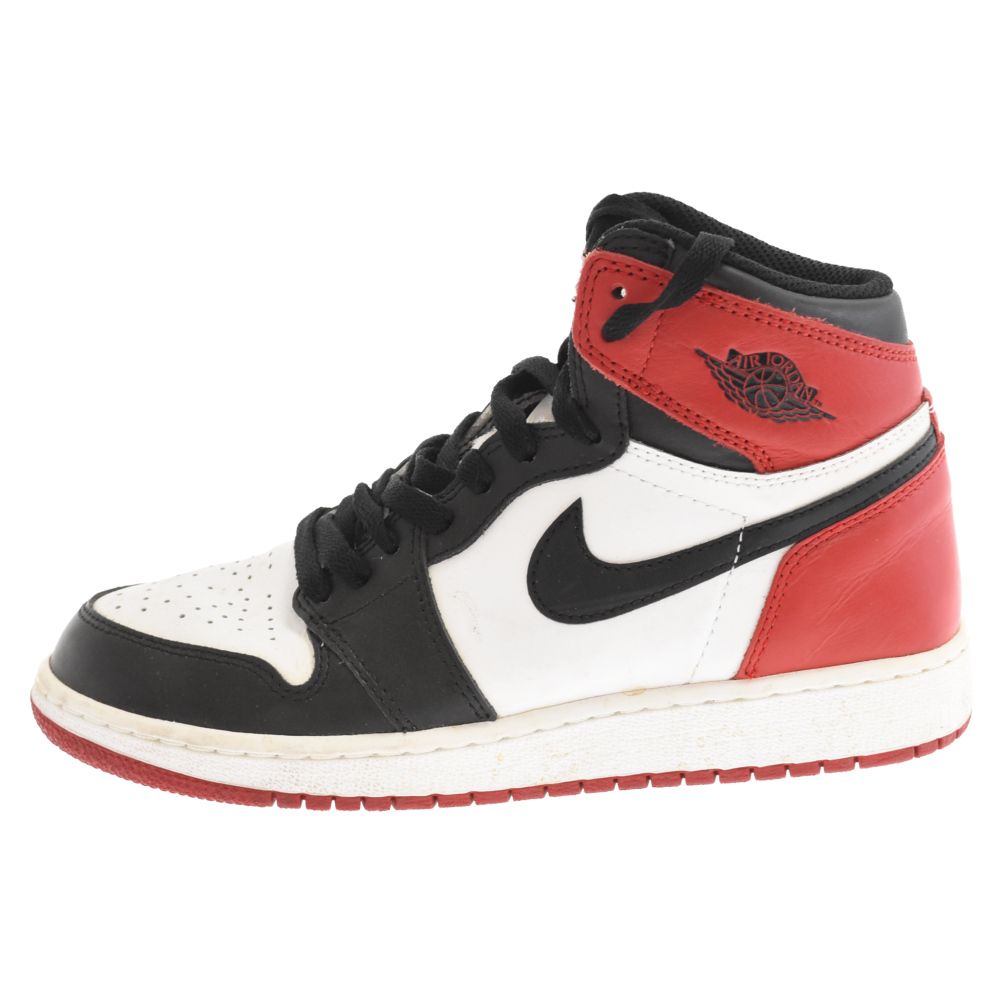 NIKE (ナイキ) 16年製 AIR JORDAN 1 RETRO HIGH OG Black Toe ブラック