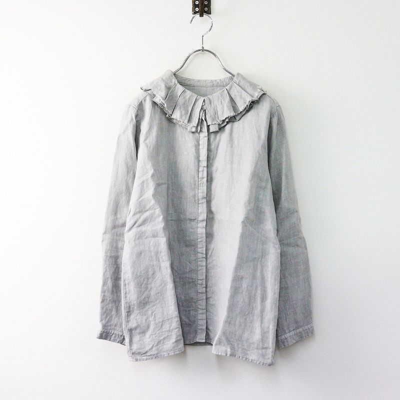 2022AW ネストローブ nest Robe リネン天然染め ラッフルカラー