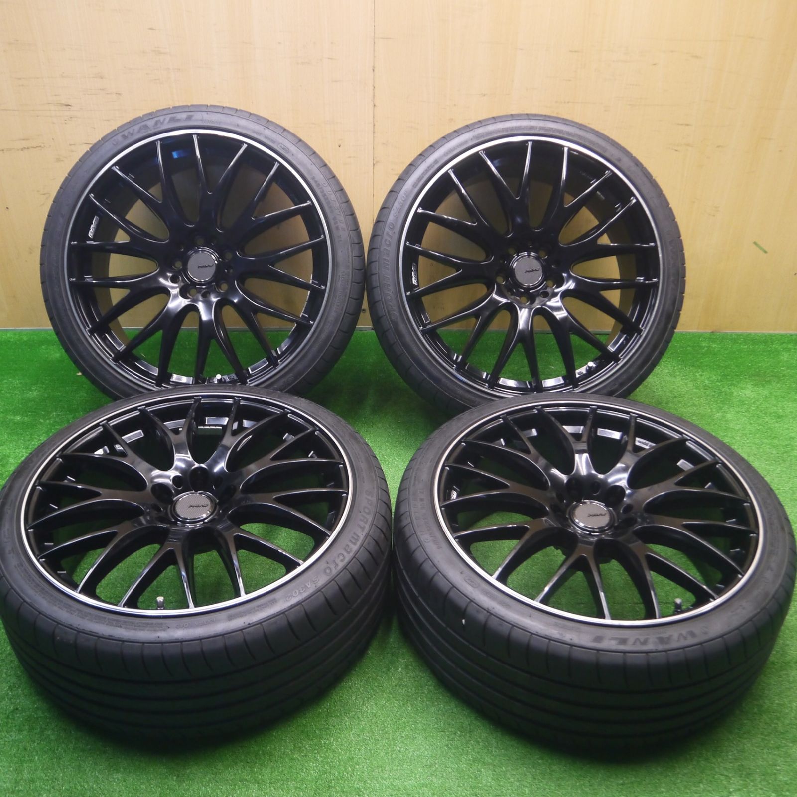 送料無料* バリ溝！22年！キレイ！8.5分☆RAYS HOMURA 2X9 245/35R20