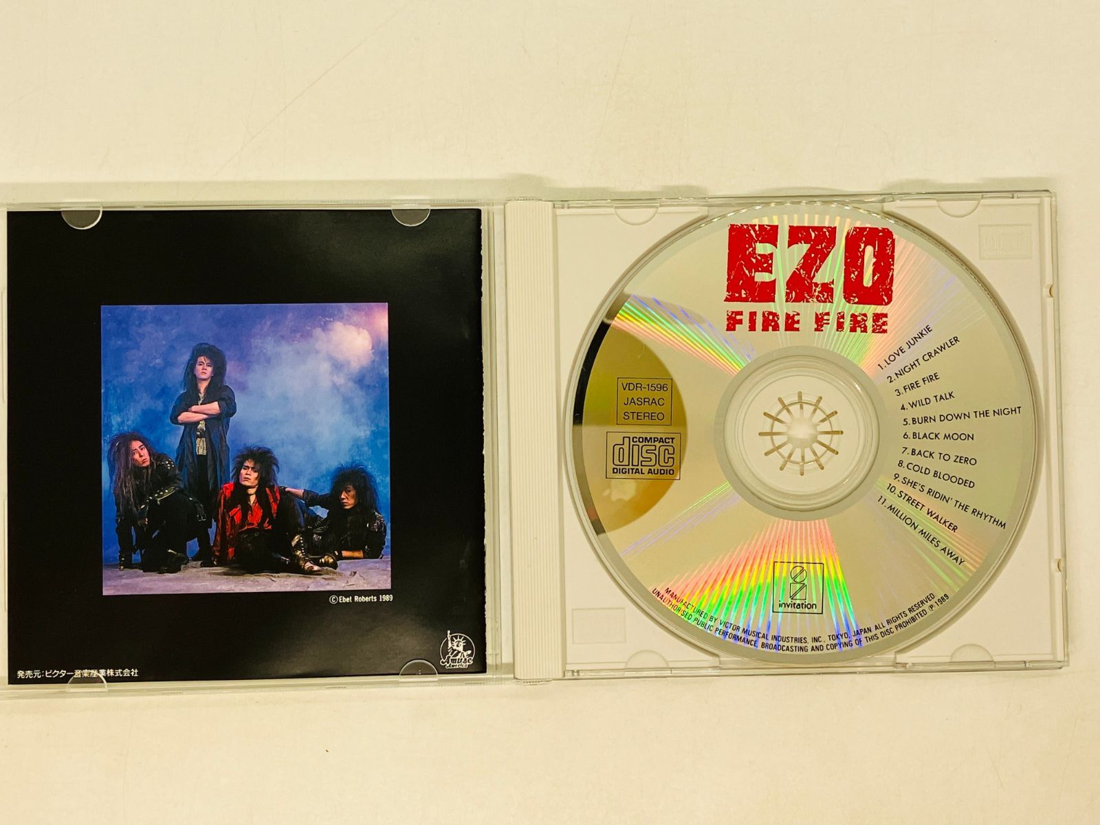 CD EZO「FIRE FIRE」 初回盤缶ケース仕様 FLATBACKER LOUDNESS 激レア