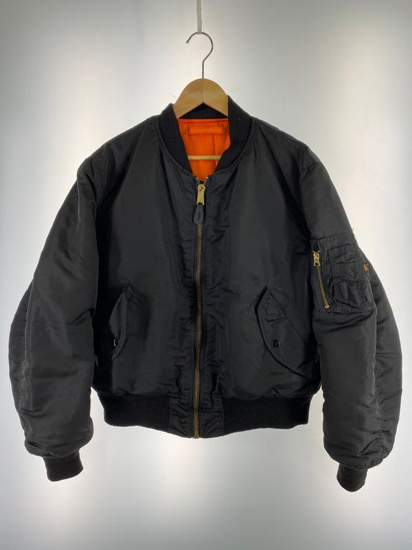 ALPHA INDUSTRIES MA-1 フライトジャケット ブルゾン S 黒 Alpha